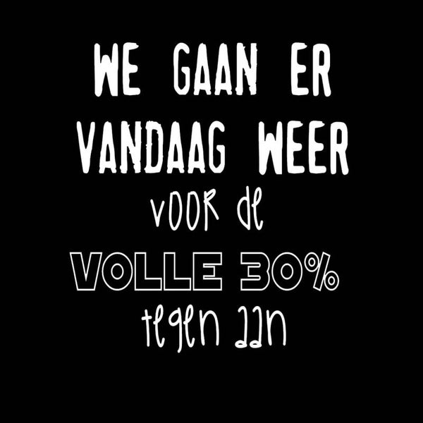 Onderzetter volle 30% zwart