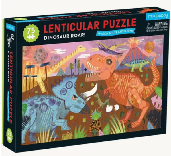 Lenticulaire puzzel dino