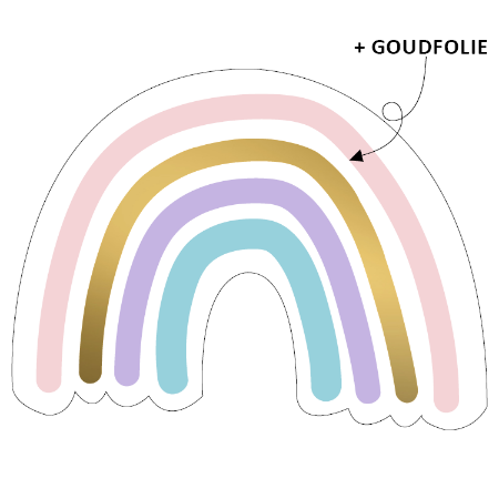Sticker regenboog