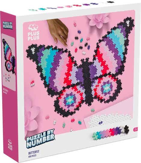 Plus-Plus - Puzzelen bij nummer - Vlinder