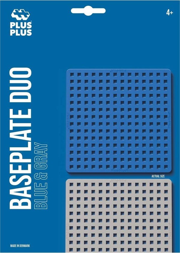 Plus-Plus - Basisplaten - Duo blue/grey