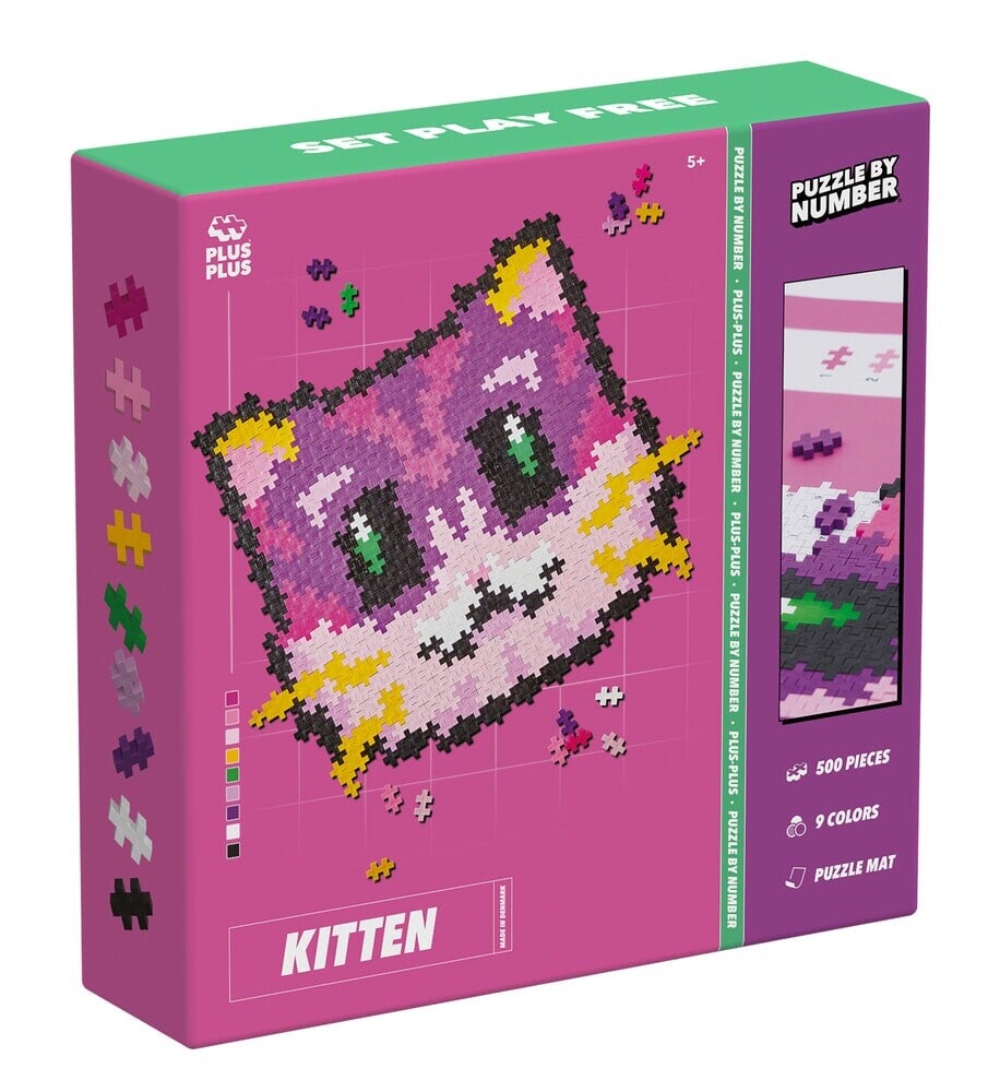 Plus-Plus - Puzzelen bij nummer - Kat