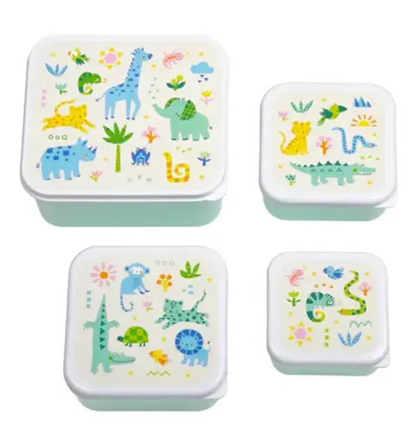 A Little Lovely Company - 4-1 snackboxen - Jungle