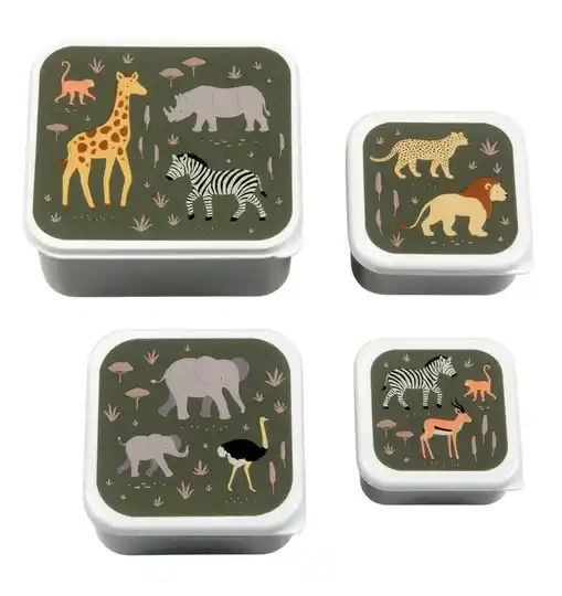 A Little Lovely Company - 4-1 Snackbox - Savanne