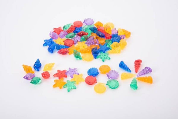 Tickit - Doorschijnende gekleurde schelpen