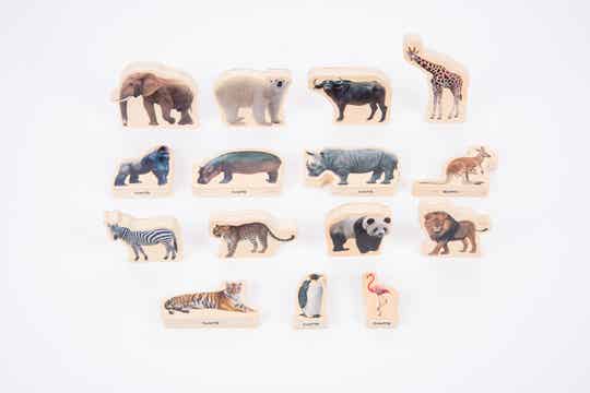 Tickit - Houten blokken - Wilde dieren