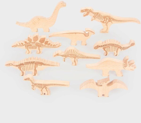 Tickit - Houten blokken - Dinosaurus