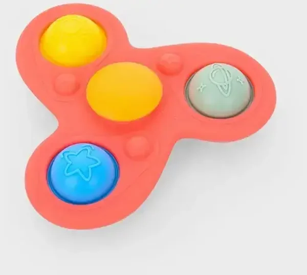 Tickit - Silisoft jumbo spinner - Regenboog