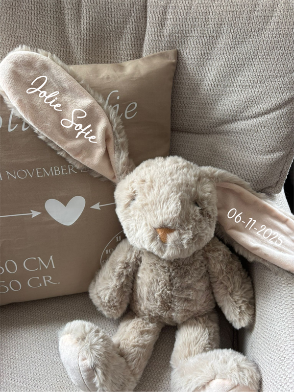Knuffel konijn met naam