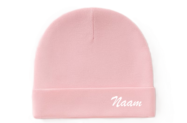 Newborn Mutsje met naam Roze