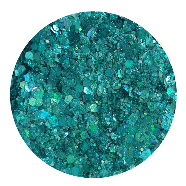 Superstar Chunky Glitter - Holografisch turquoise