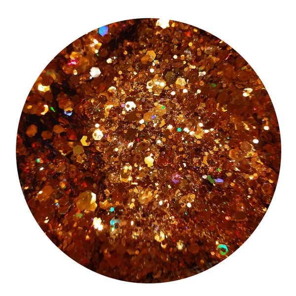 Superstar Chunky Glitter - Holografisch oranje