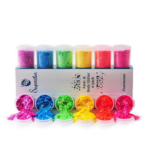 Superstar Fluorescent Chunky Mix 6-Pack 130 ml