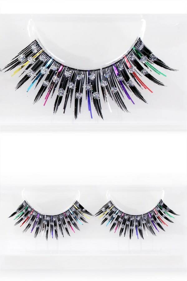 PXP Wimpers Multicolour met Glitterstippen