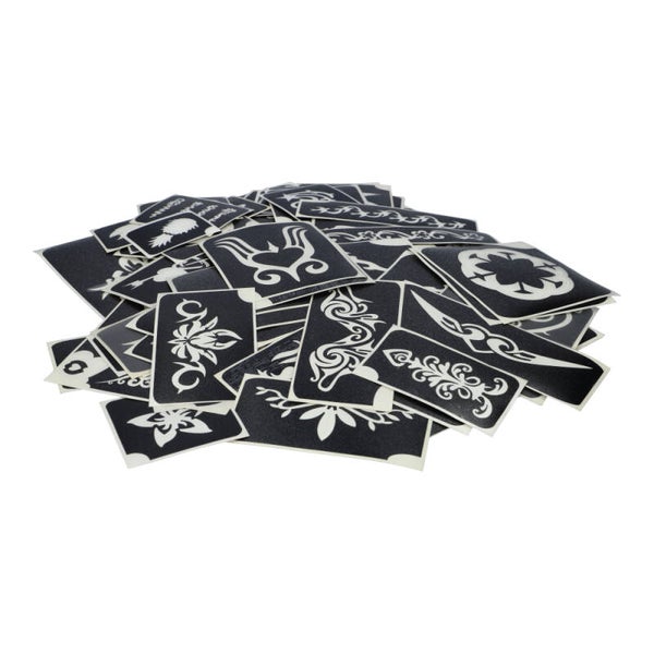 Superstar BIG MIX FESTIVAL XXL Glitter Tattoo Stencils (100 pcs)