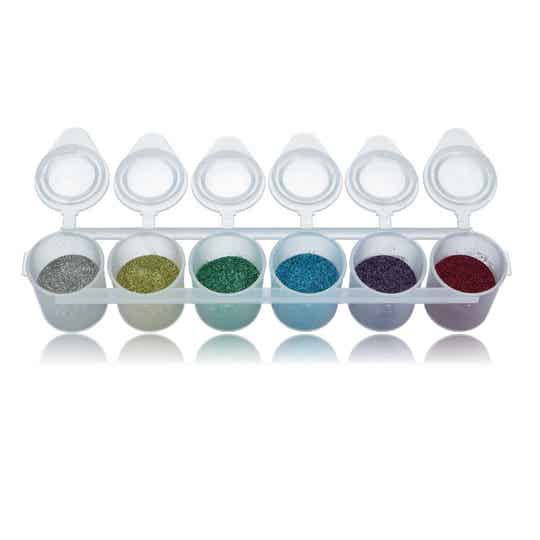 Superstar Biodegradable Fijne Glitter Mix 6-pack HAPPY - 90 ml