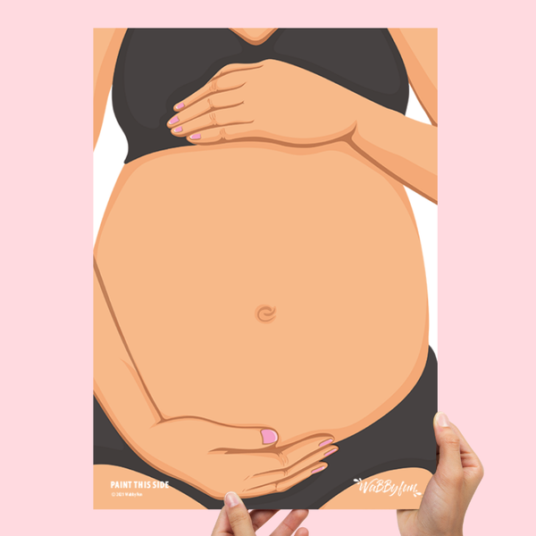 Wabbyfun Oefenbord A3 - Belly Painting