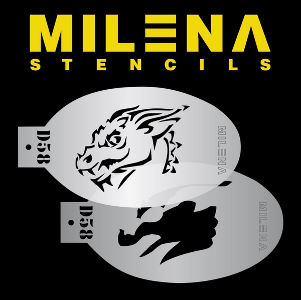 MILENA STENCILS | Dragon D58