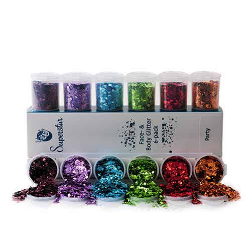 Superstar Party Chunky Glitter Mix 6-pack 130 ml