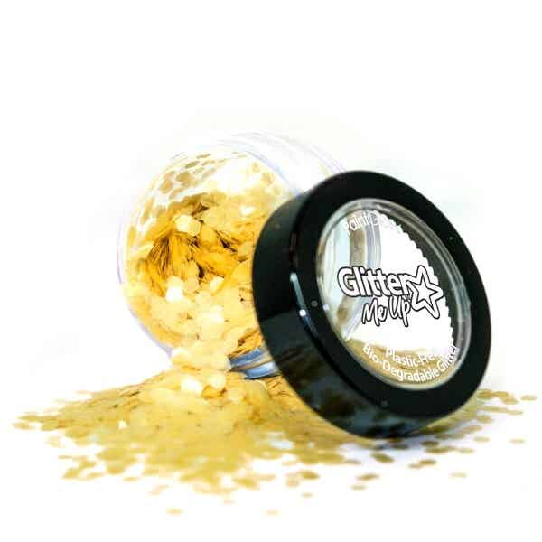 PaintGlow Holographic Chunky Glitter Biodegradable Daffodil 6 ml