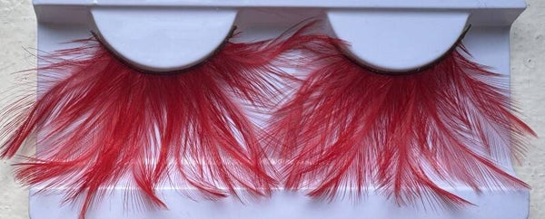 Elluminé Wimpers Veertjes XL Rood