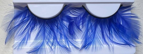 Elluminé Wimpers Veertjes XL Blauw