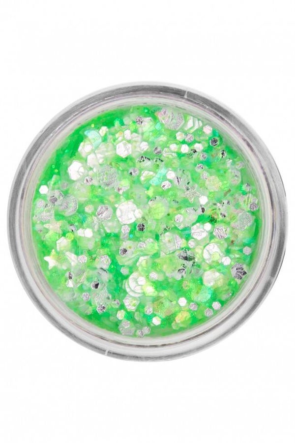 PXP Pressed chunky glitter cream - Neon Emerald Candy - 10 ml