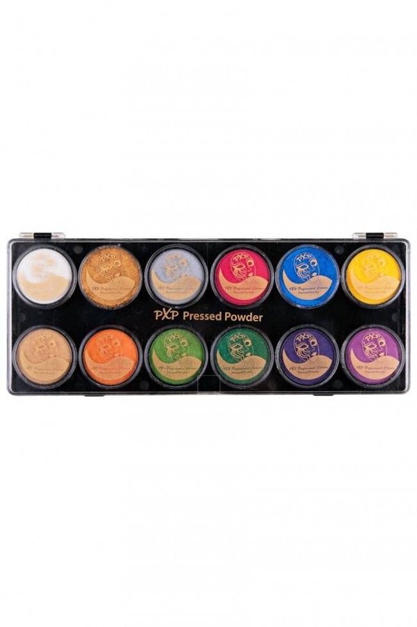 PXP Pressed Powder Palet - Pearl colours (12 x 5 gram)