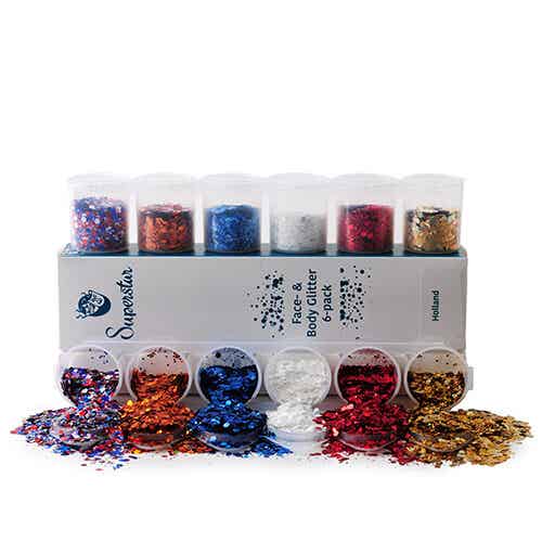 Superstar Holland Chunky Glitter Mix 6-pack 90 ml