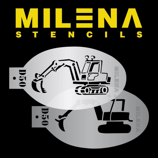 MILENA STENCILS | Bulldozer D50