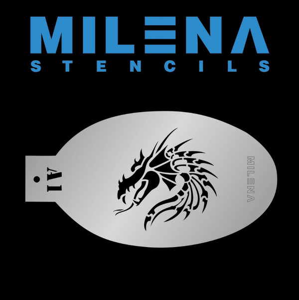 MILENA STENCILS | Dragon head A1
