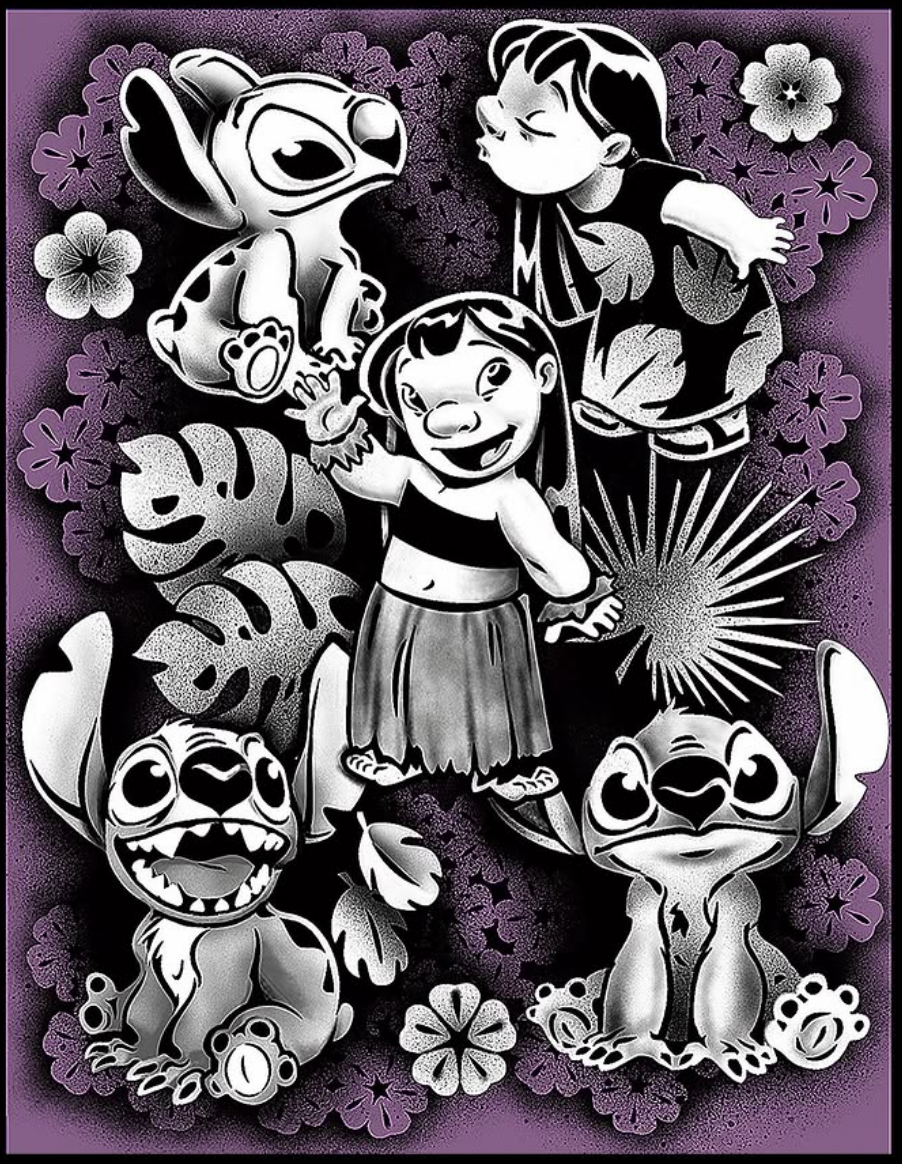 MILENA AIRBRUSH STENCILS | Lilo & Stitch