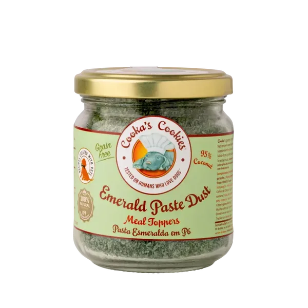 Spirulina/kokosnoot  voor de hond - Emerald dust Cooka's cookies