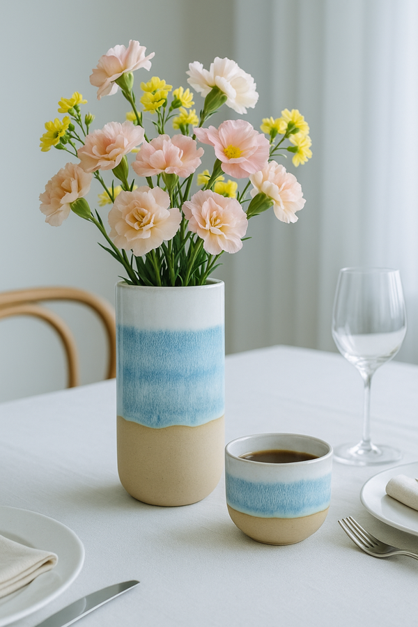 Stor vase - havglasur