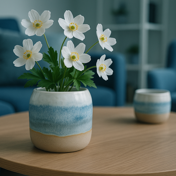 Lukket vase - havglasur