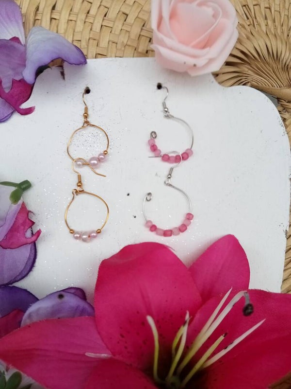 Boucles d'oreilles perles