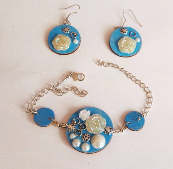 Parure bracelet boucle d oreille