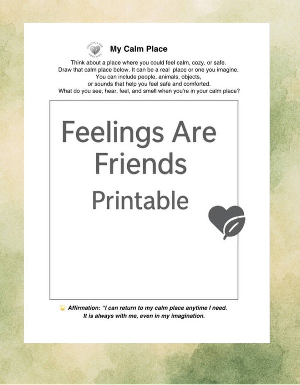 My Calm Place: Drawing Activity