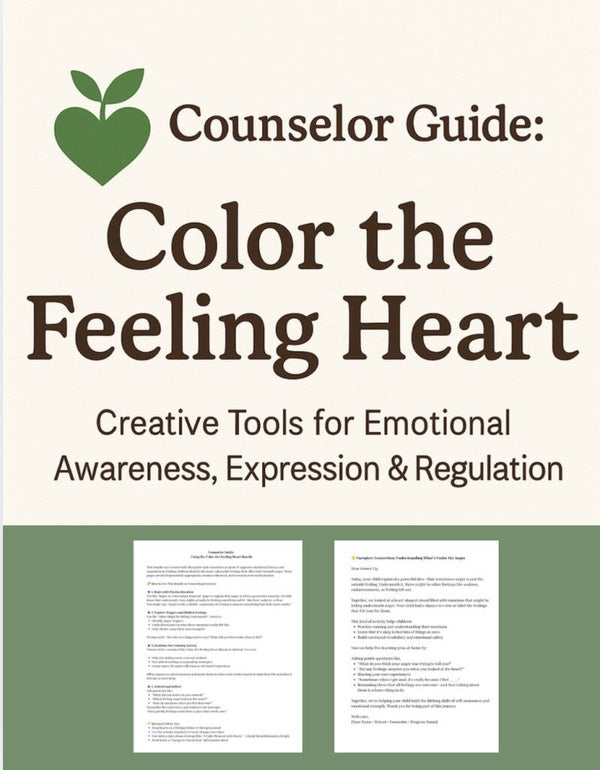 🌿 Counselor Guide: Color the Feeling Heart