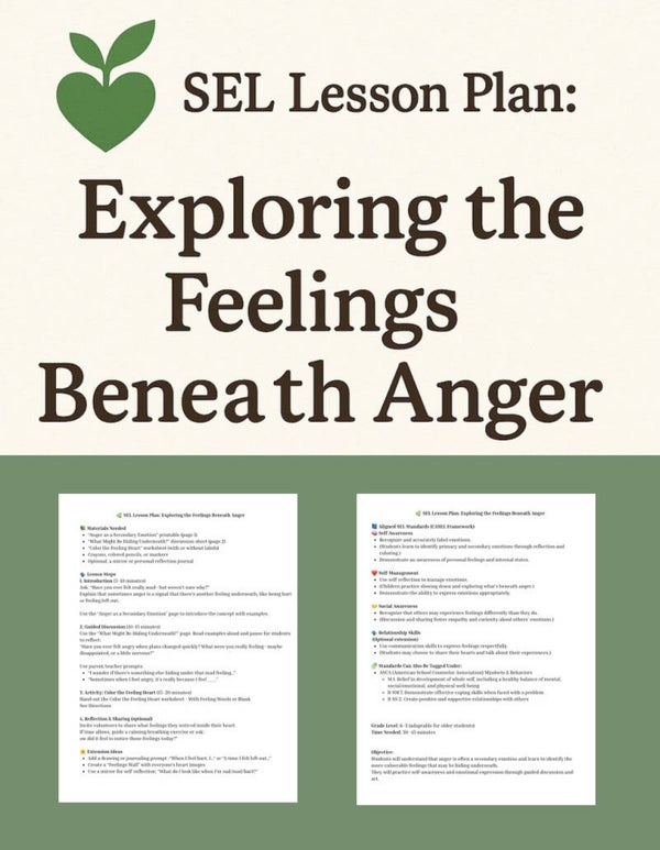 💛 SEL Lesson Plan: Exploring the Feelings Beneath Anger