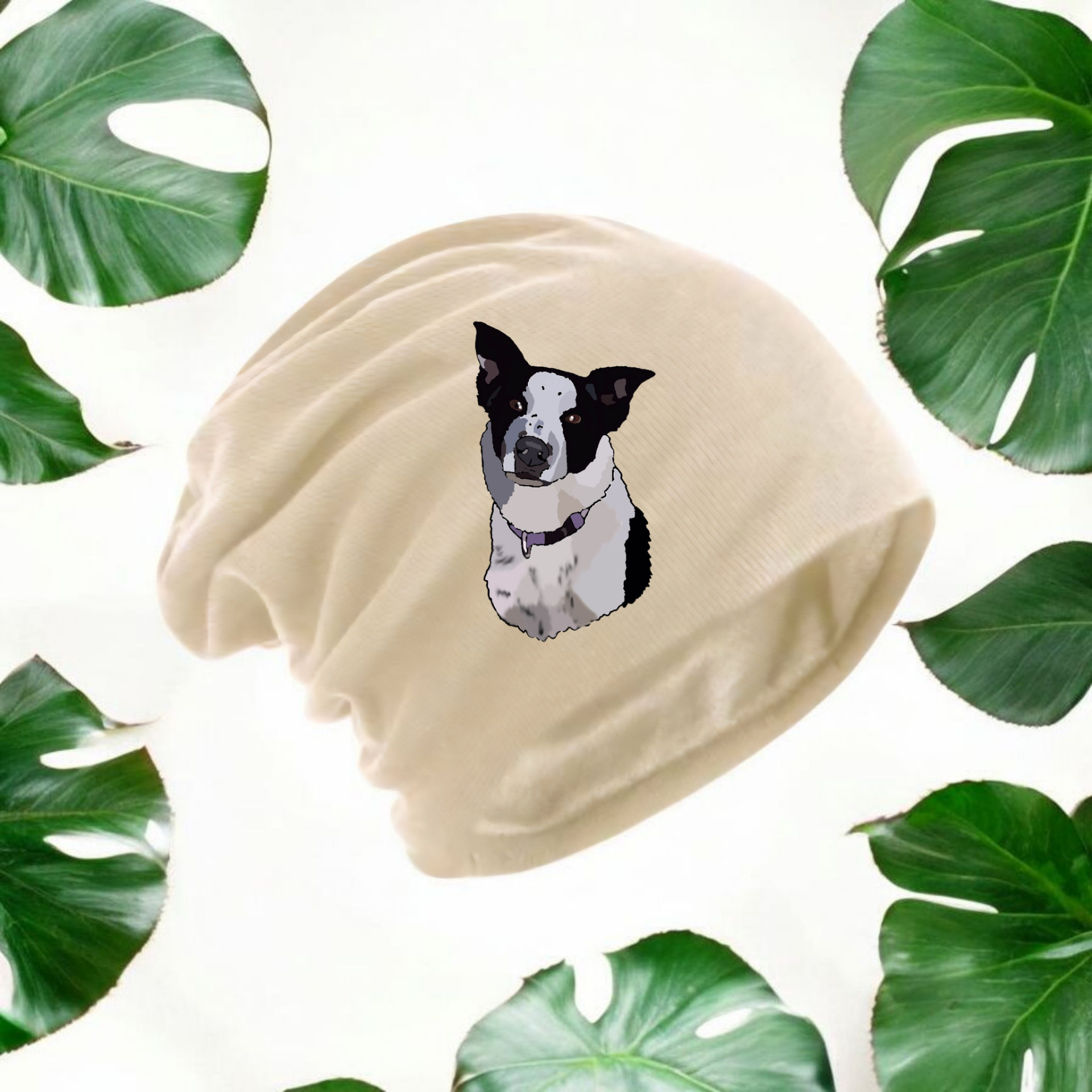 Gorro de pana personalizado con retrato de tu mascota (estilo semi)