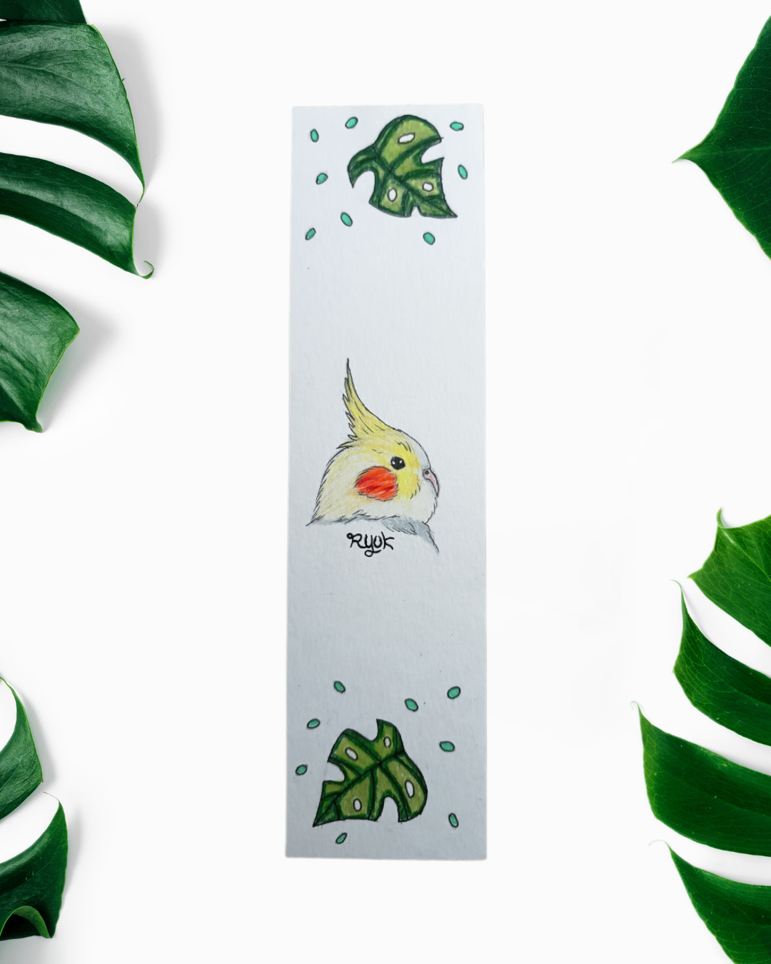 Marcapáginas estilo tropical