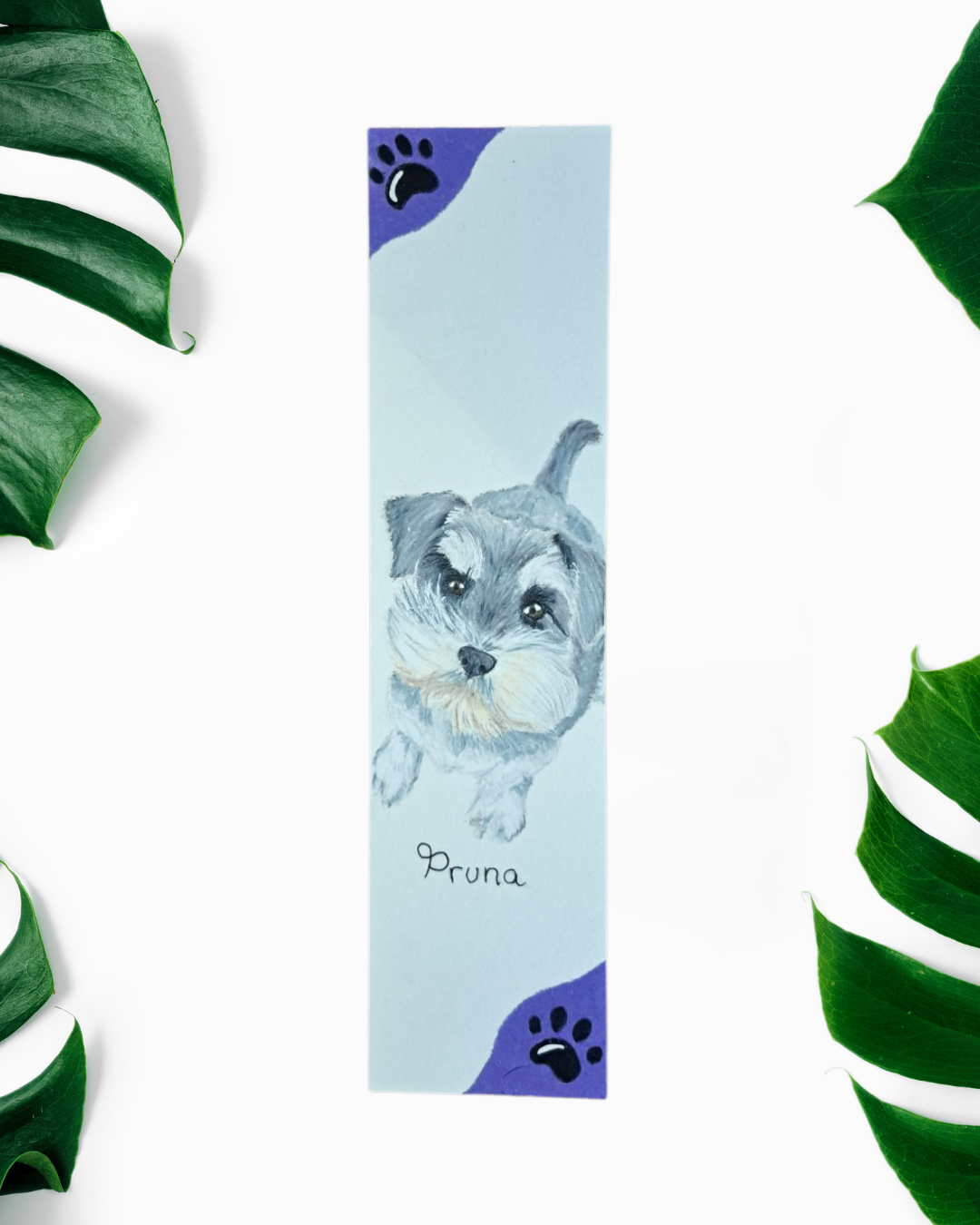 Marcapáginas estilo huellas