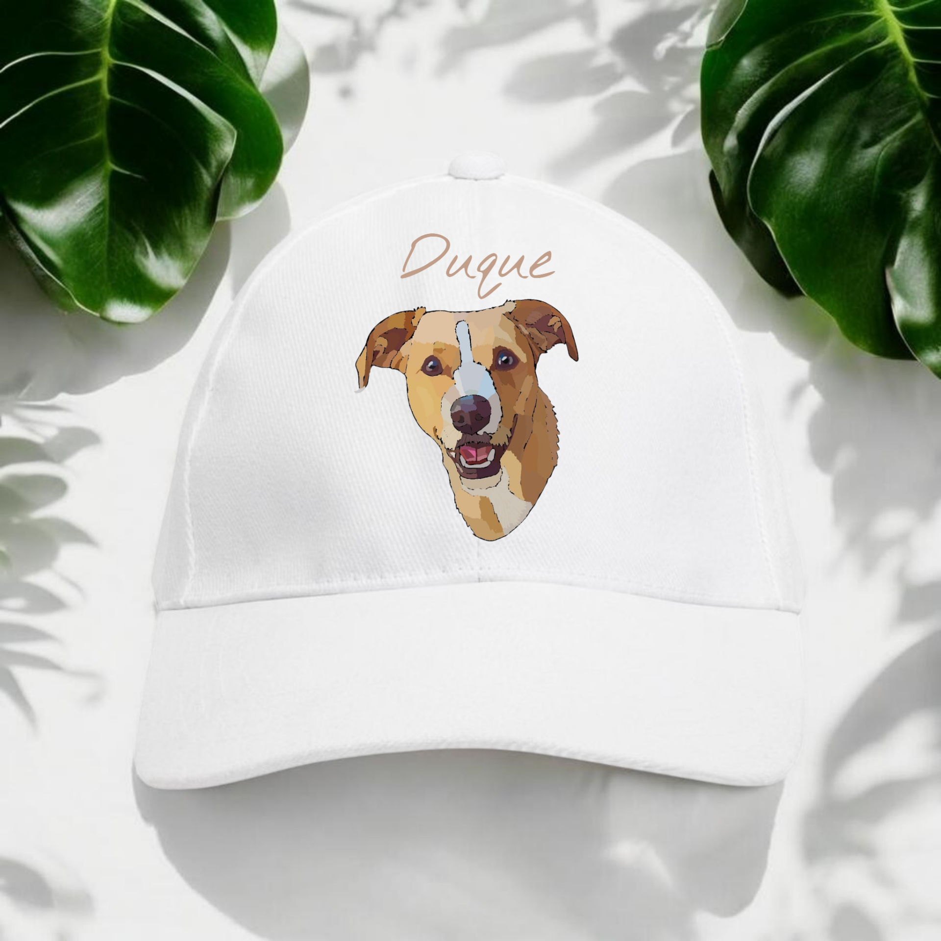 Gorra personalizada con el retrato de tu mascota (estilo semi)