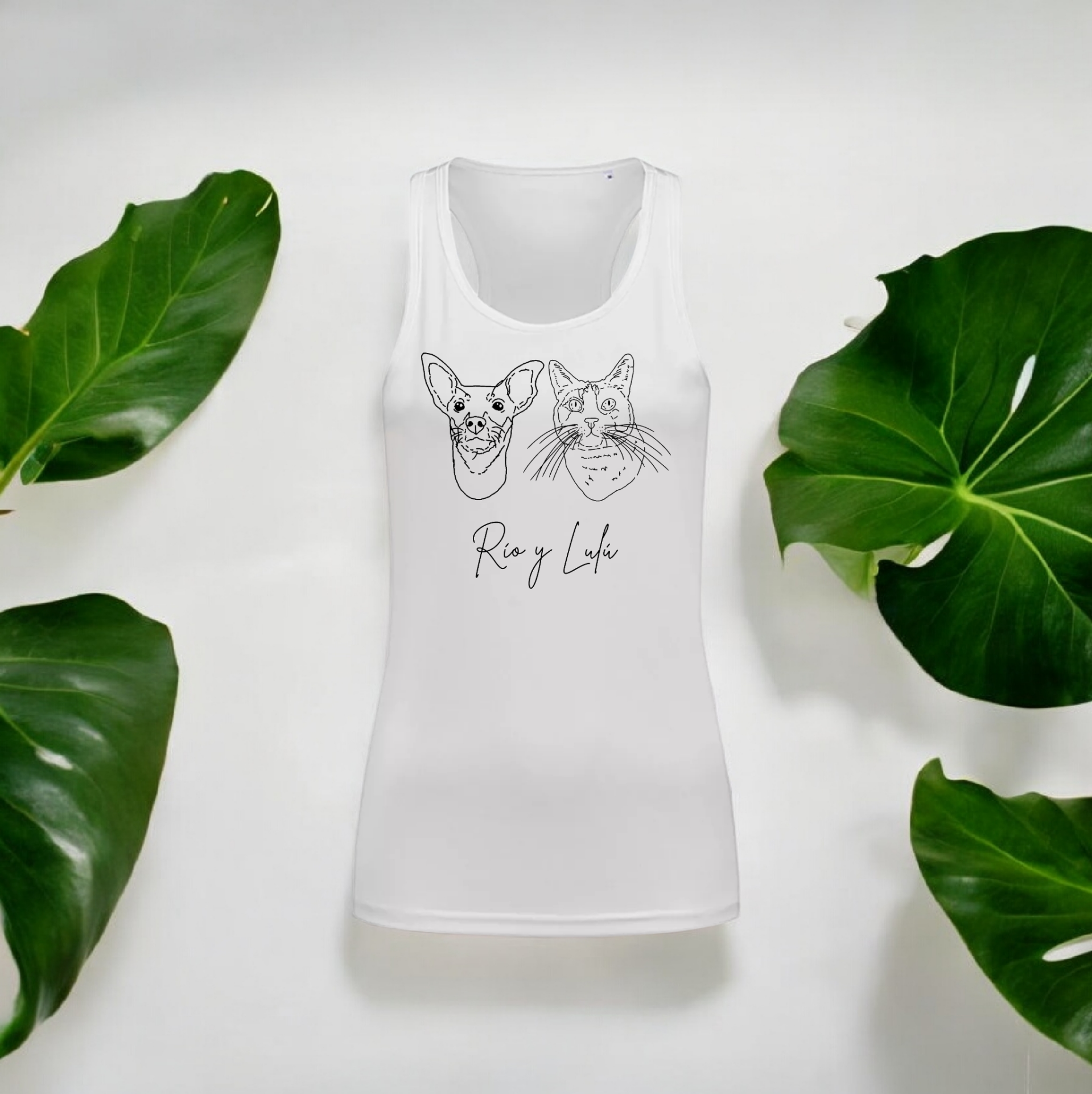 Camiseta de tirantes personalizada (estilo minimalista)