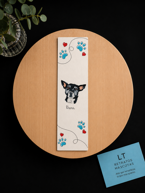 Marcapáginas estilo Love dog