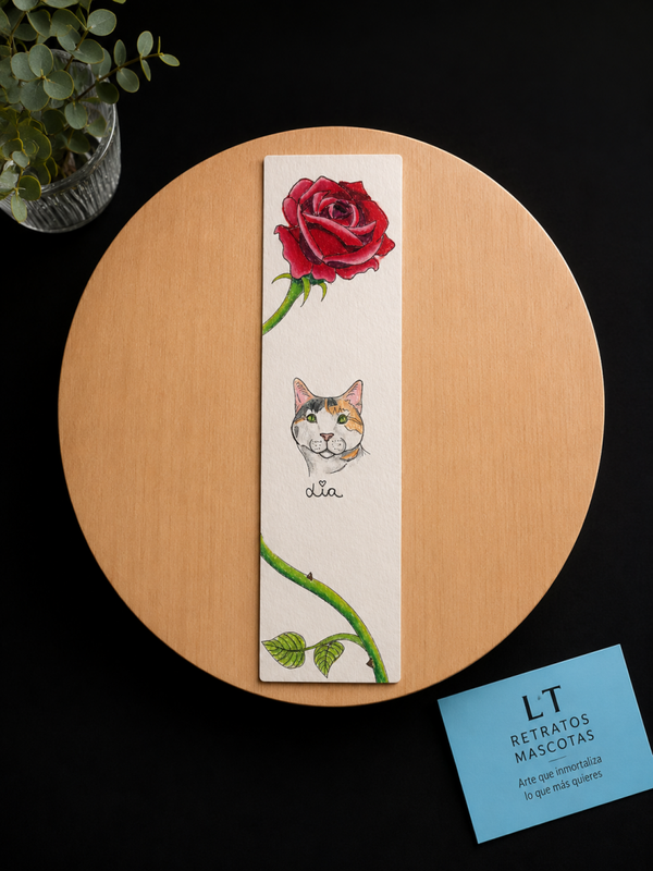 Marcapáginas estilo Sant Jordi