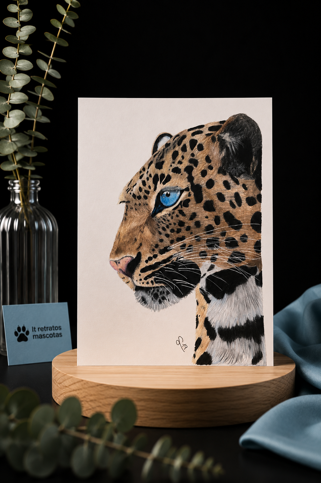 Leopardo a color ORIGINAL