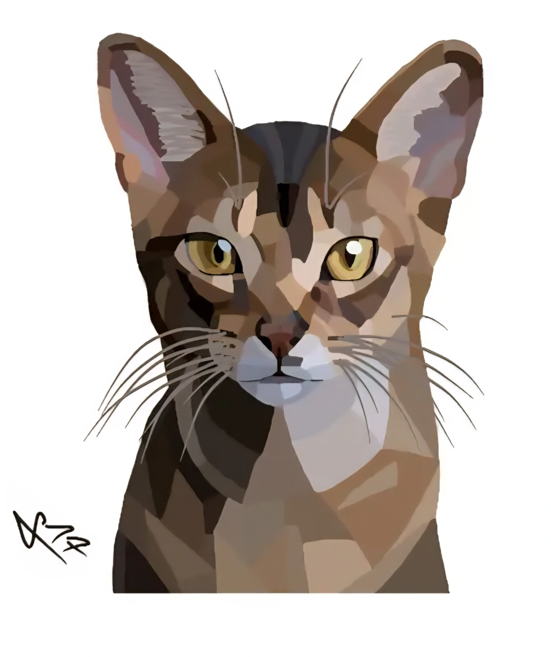 Dibujo digital estilo vectorial de tu mascota