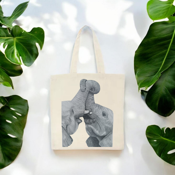 Tote bag elefantes